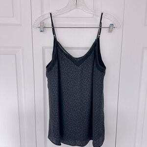 Woman’s Black Leopard Print Cami